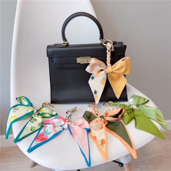 Flower Fruit Bow Knot Keyring Bag Decoration