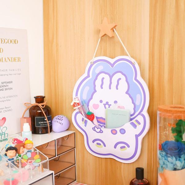 Cartoon Bear Hanging Leather Novelty Organiser