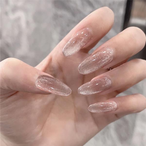 Crystal Shining Bright Reusable Fake Press Nails