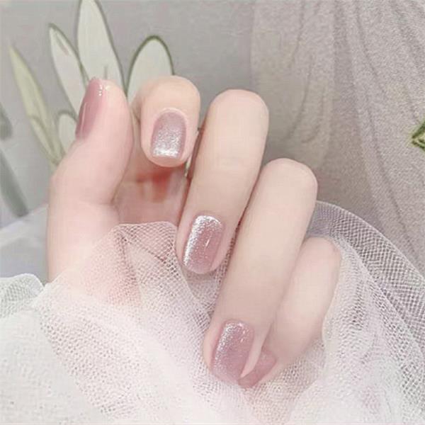 Crystal Shining Bright Reusable Fake Press Nails