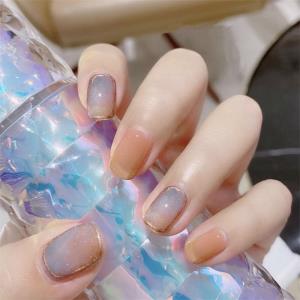 Crystal Shining Bright Reusable Fake Press Nails