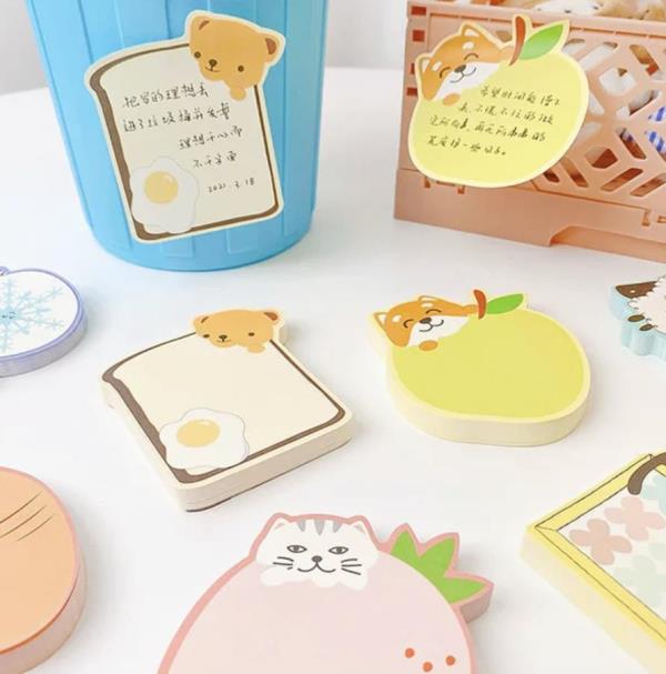 Cartoon Animal Shape Sticky Notes