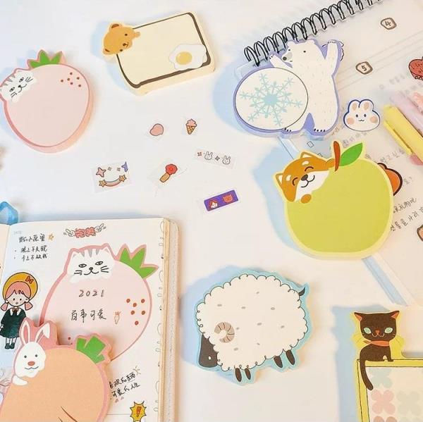 Cartoon Animal Shape Sticky Notes