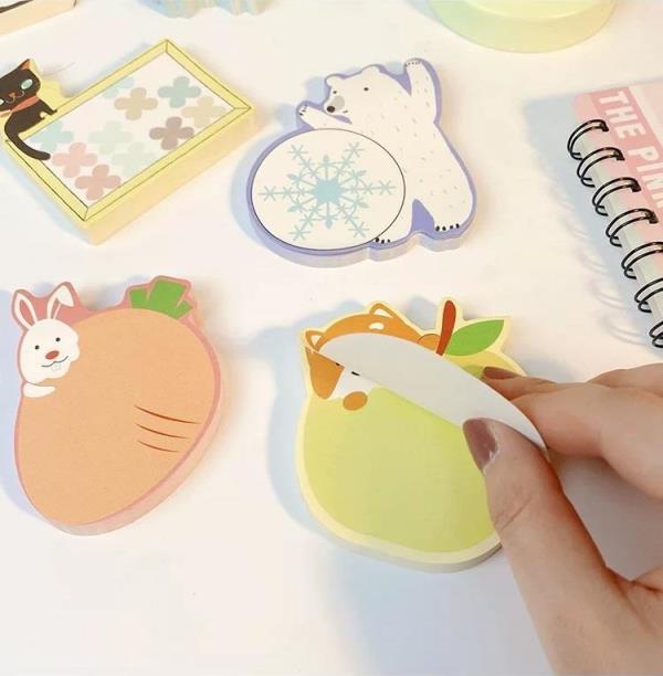 Cartoon Animal Shape Sticky Notes