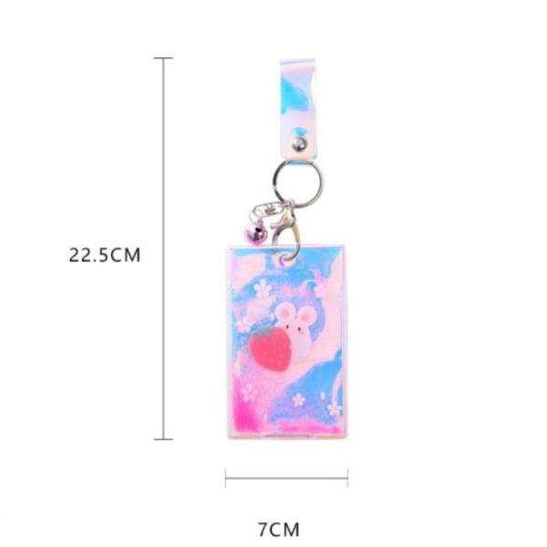 Cartoon Quicksand Keyring ID Card Holder