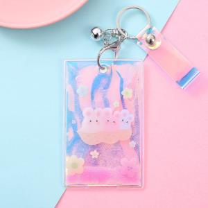 Cartoon Quicksand Keyring ID Card Holder