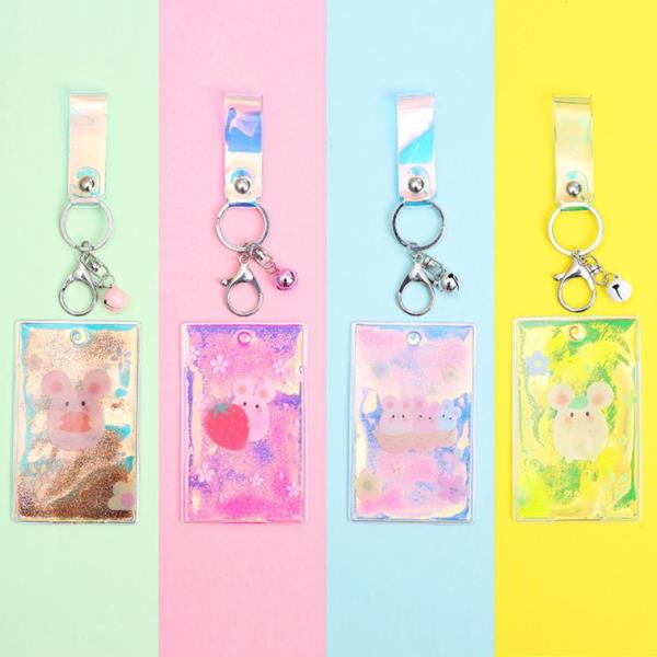 Cartoon Quicksand Keyring ID Card Holder