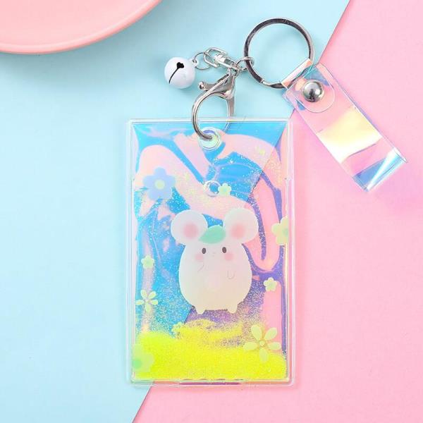 Cartoon Quicksand Keyring ID Card Holder