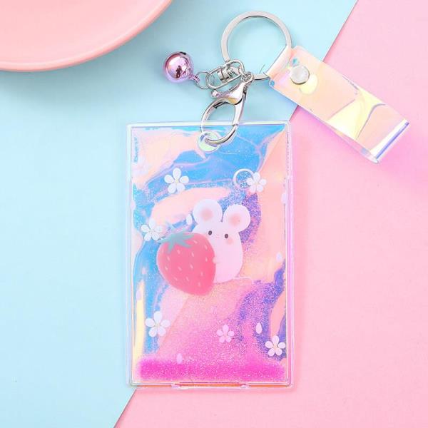 Cartoon Quicksand Keyring ID Card Holder