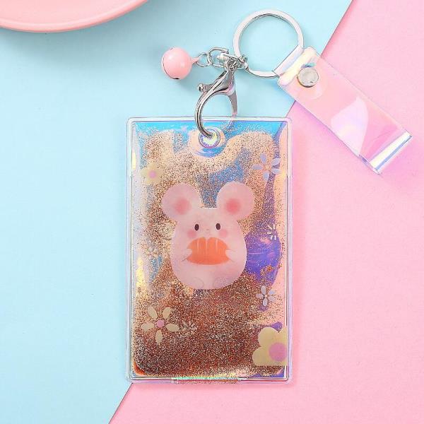 Cartoon Quicksand Keyring ID Card Holder