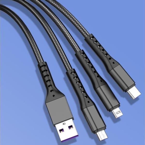 3 in 1 Type C/Lightning/USB Fast Charging Cable