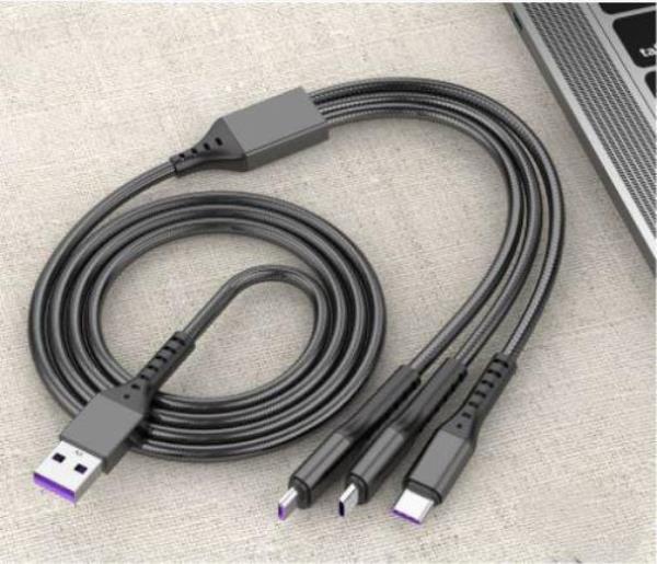 3 in 1 Type C/Lightning/USB Fast Charging Cable