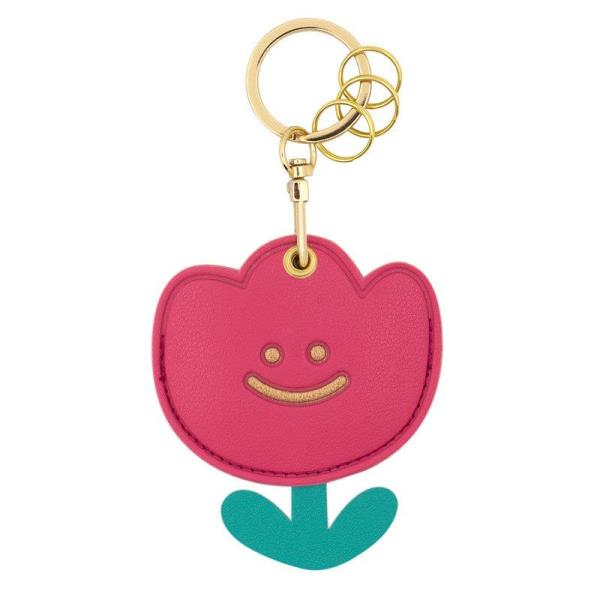 Cartoon Food Leather Tag Keychain