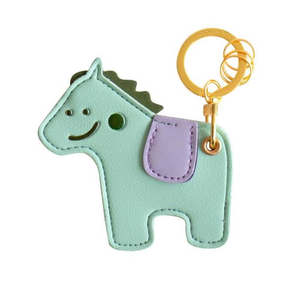 Cartoon Food Leather Tag Keychain