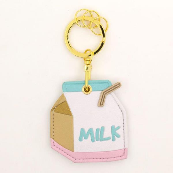 Cartoon Food Leather Tag Keychain