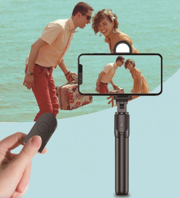 Selfie Stick Handheld Bluetooth Remote Tripod