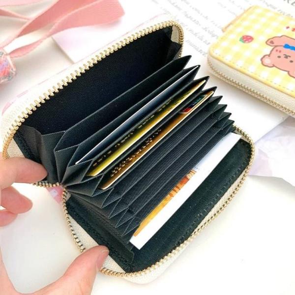 Cute Cartoon Leather Bifold Card Wallet