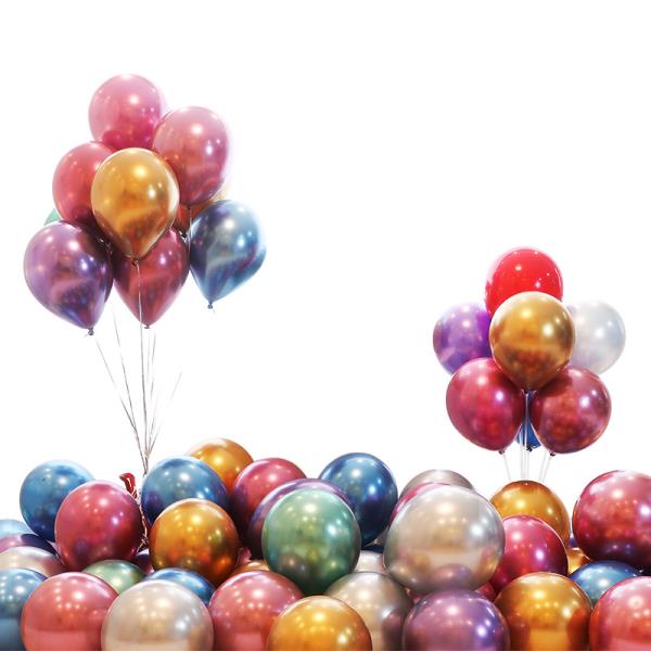 10 Inch Latex Metal Colour Balloons