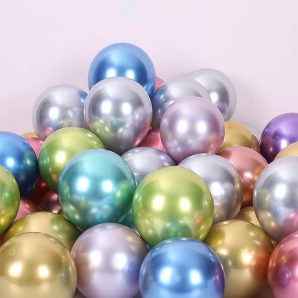 10 Inch Latex Metal Colour Balloons