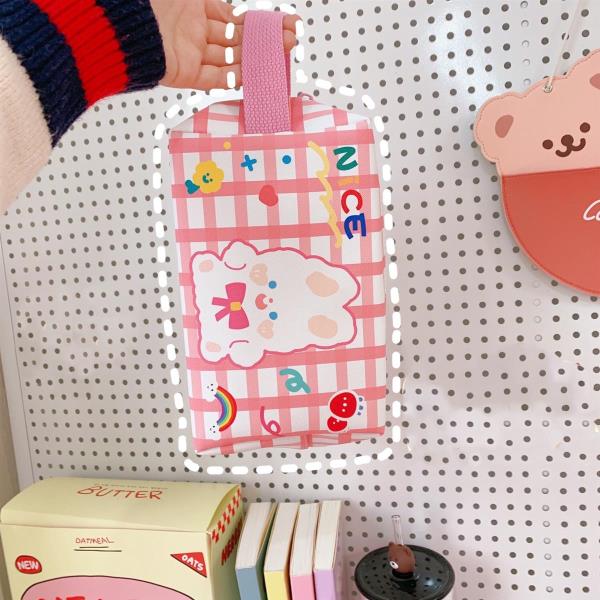 Cartoon Rabbit Bear Leather Stationery Bag