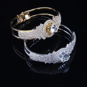 Shiny Gold Plated Rhinestone Star Bracelet