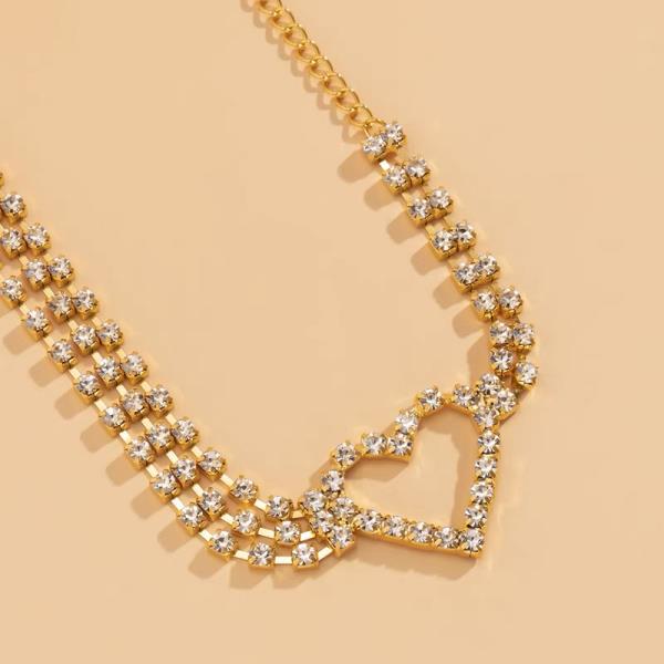 Crystal Heart Multi Layer Waist Chain