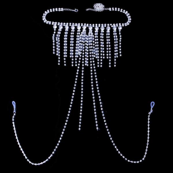 Shining Tassel Necklace Bra Chain