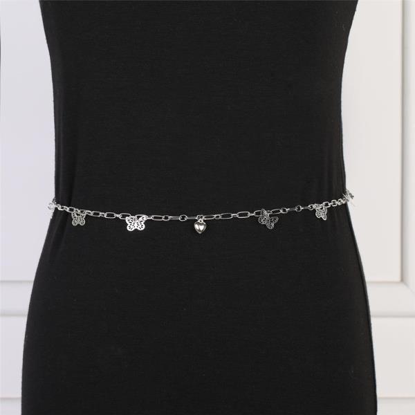 Gold Hollow Butterfly Belly Waist Chain