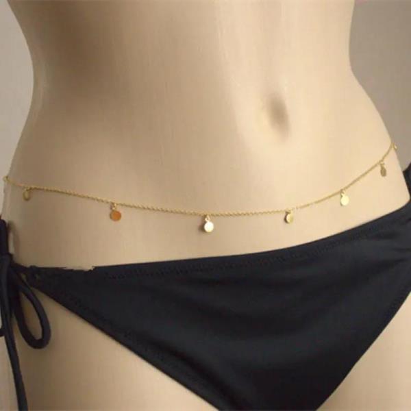 Gold Circle Belly Waist Chain