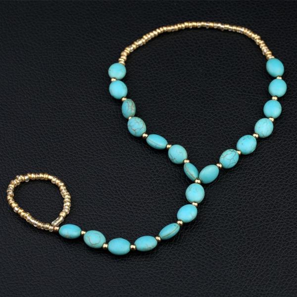 Bohemian Turquoise Sandal Anklet