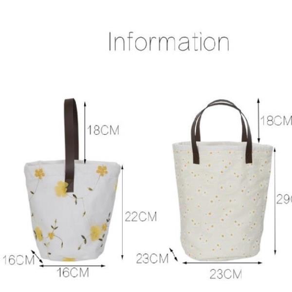 3D Daisy Flower Embroidery Handbag